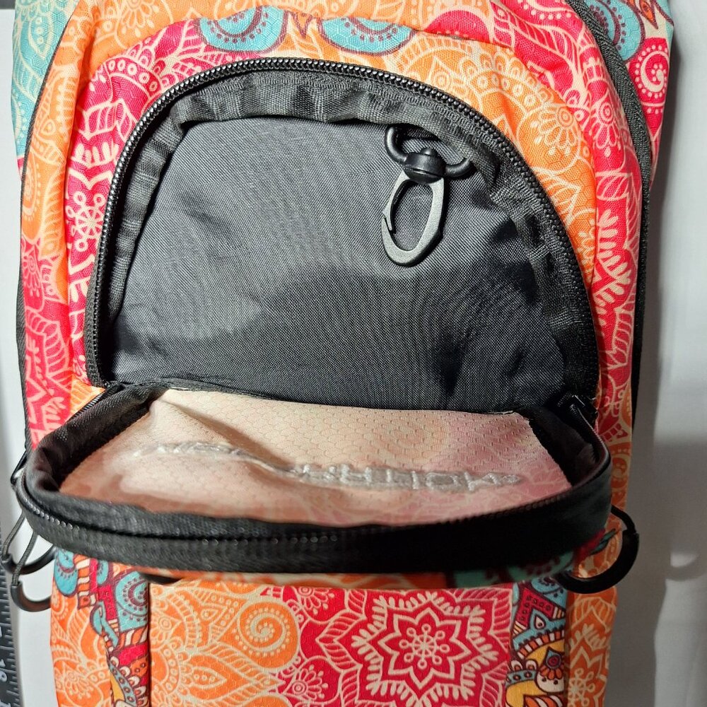 Vibedration Hydration Backpack w/o bladder - turquoise/orange pattern - Picture 11 of 15